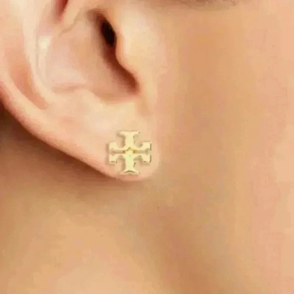 Tory burch logo earrings never used - Picture 5 of 7